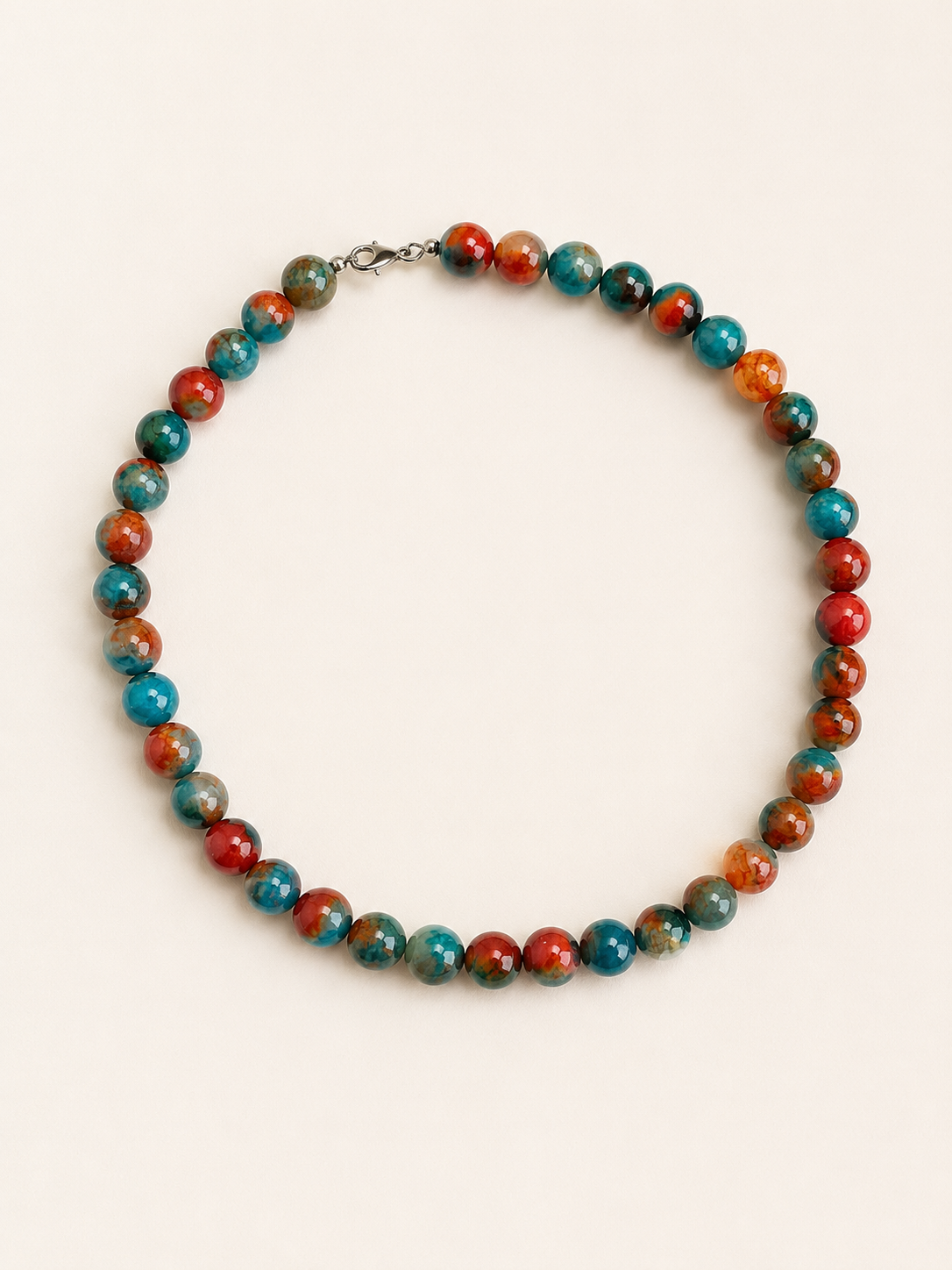 Agate Beaded Necklace