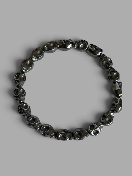 Hematite Skull bracelet