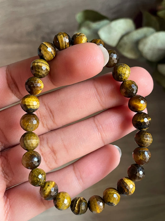Tiger eye Bracelet | 7mm | عين النمر