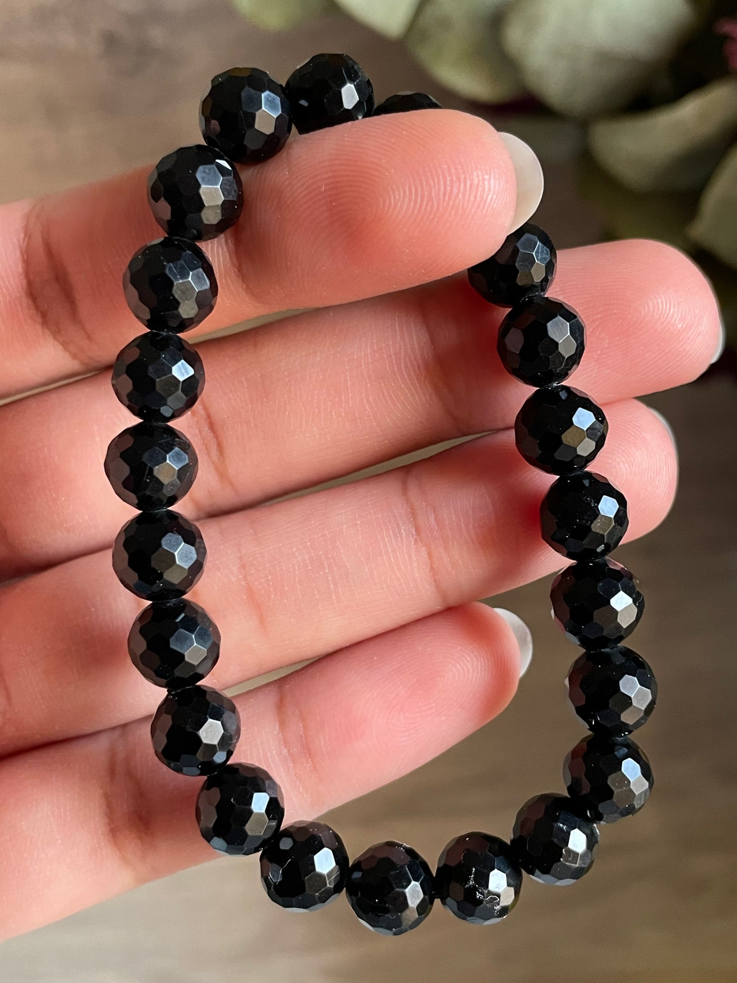 Black Obsidian Bracelet | 7mm | اوبسيديان الاسود - السبج