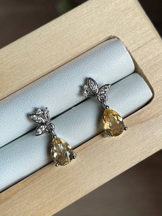 Citrine Butterfly Earring | سيترين
