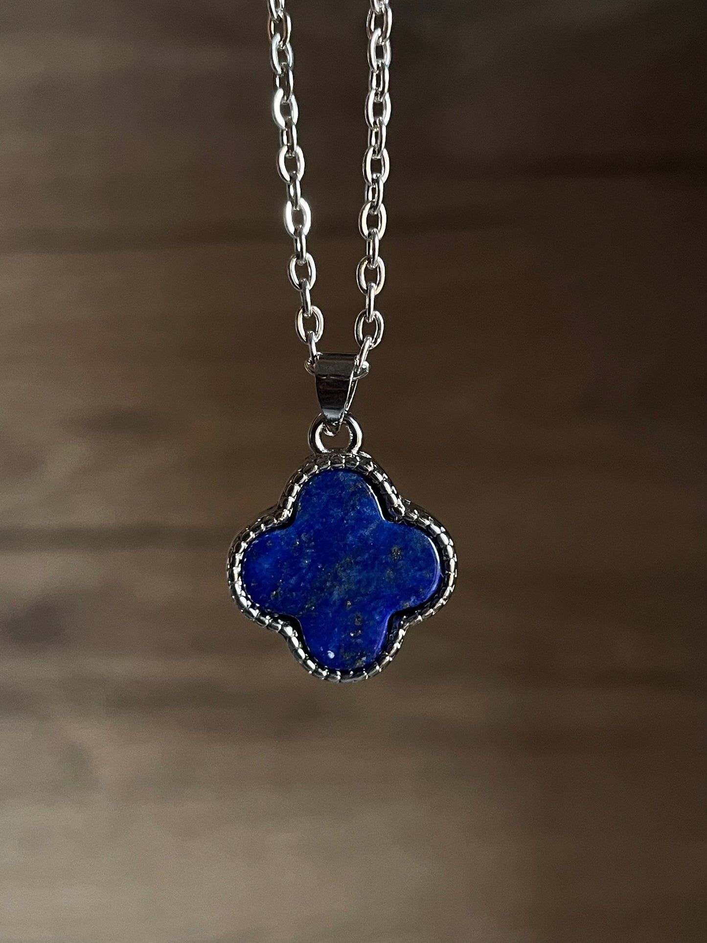Lapis Lazuli Flower Necklaces | اللازورد
