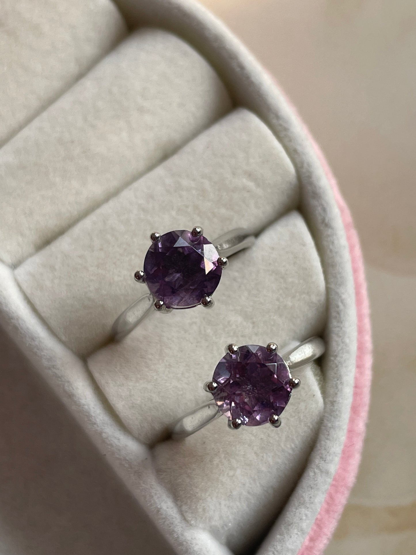 Amethyst Ring | Adjustable | خاتم حجر الجمشت