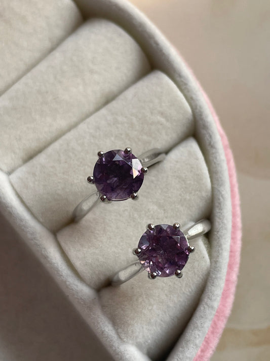 Amethyst Ring | Adjustable | خاتم حجر الجمشت