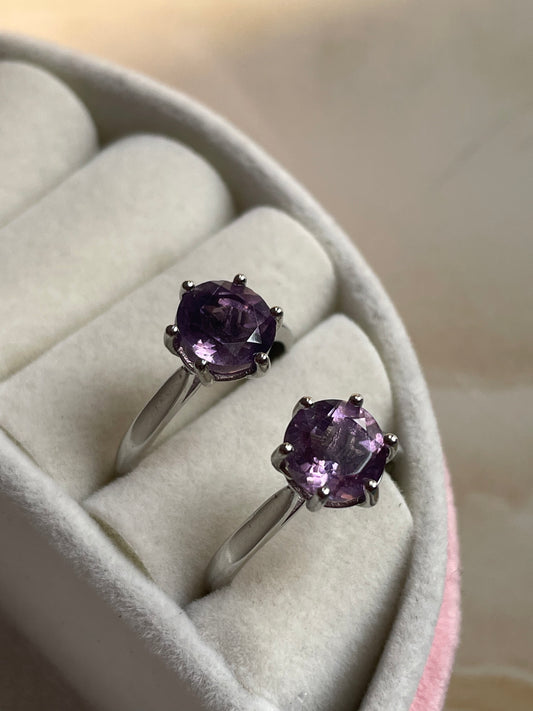Amethyst Ring | Adjustable | خاتم حجر الجمشت