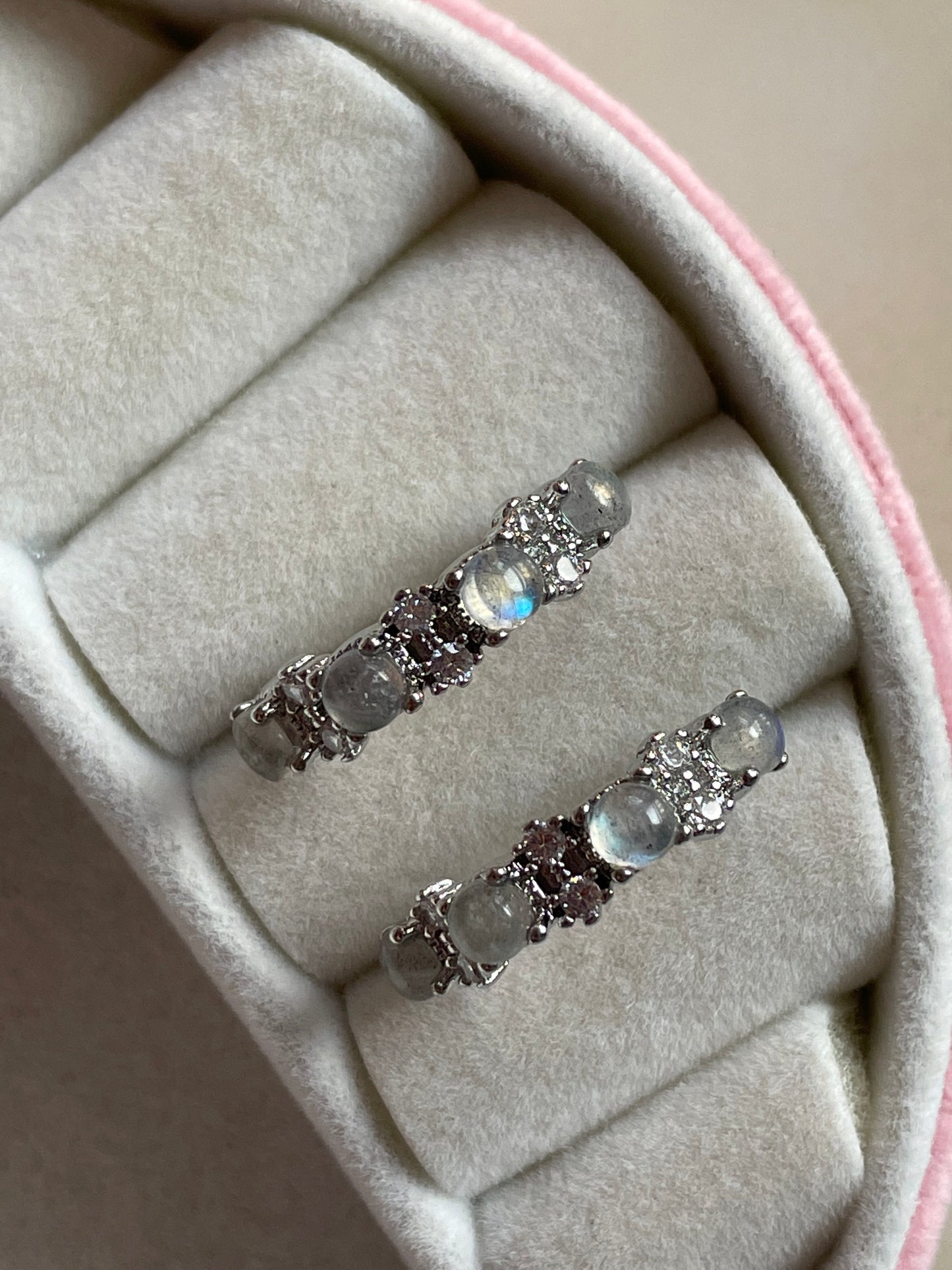 Labradorite Ring | Adjustable | خاتم حجر الطاووس