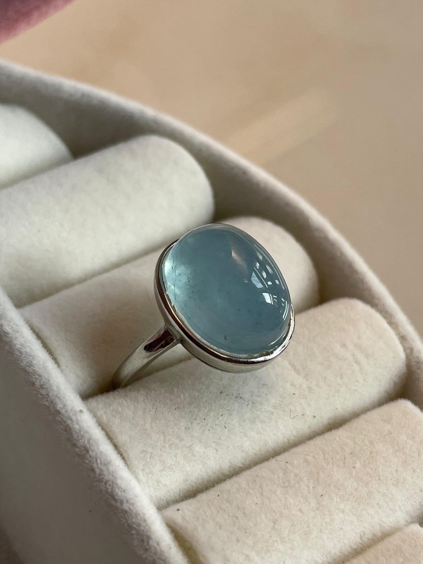 Aquamarine ring | Adjustable | اكوامارين