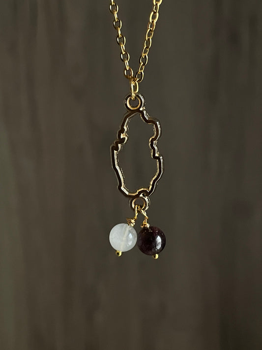 Qatar Necklace - قلادة خريطة قطر