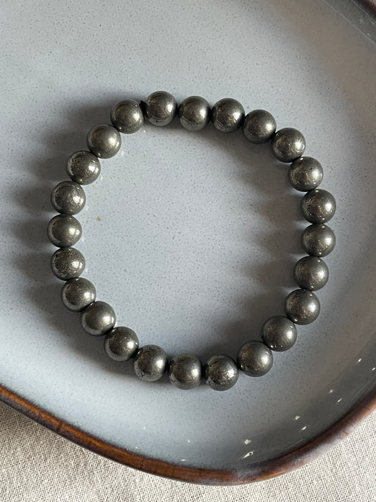 Pyrite Bracelet | 8mm | حجر البيريت
