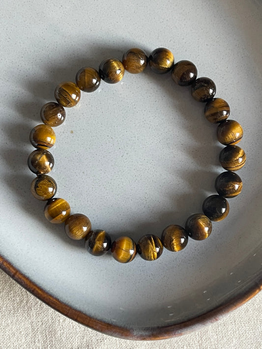 Tiger eye Bracelet | 8mm | عين النمر