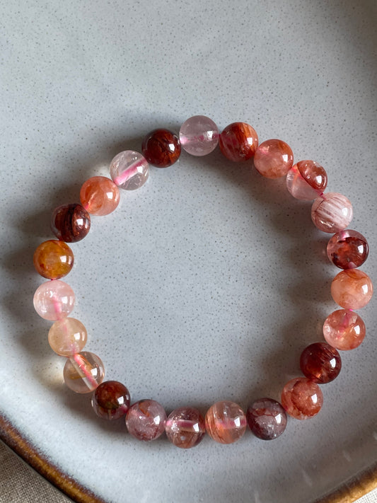Fire Quartz Bracelet | 8mm | كوارتز الناري