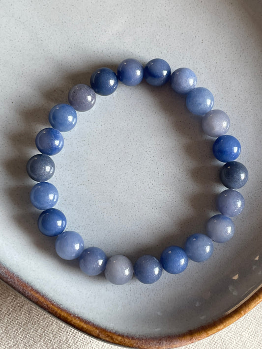 Blue Aventurine Bracelet | 8mm | الافنتورين الازرق