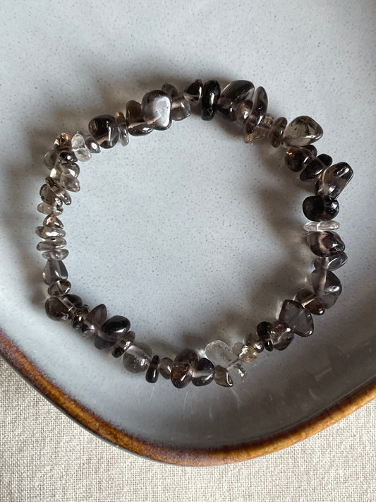 Smoky Quartz Chip Bracelet | سموكي كوارتز