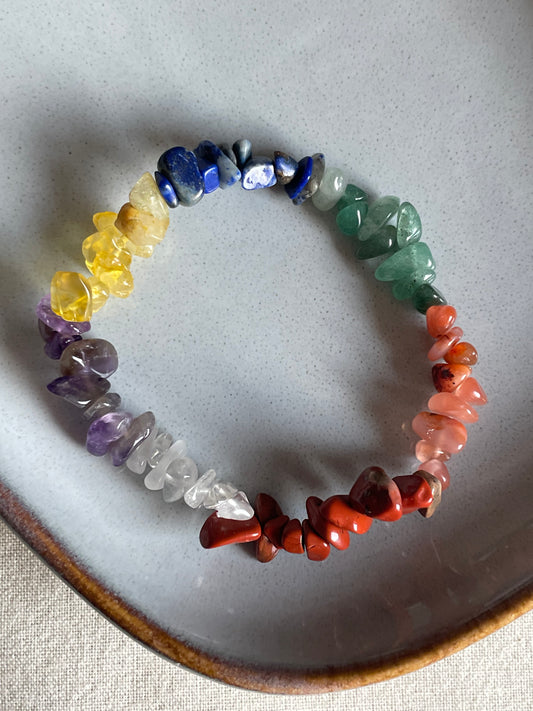 7 Chakra Chip Bracelet | اساور الشاكرات