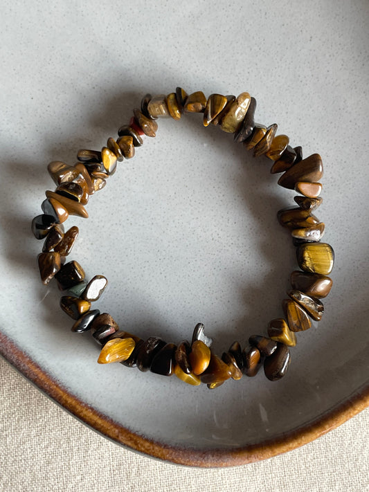 Tiger eye Chip Bracelet | عين النمر
