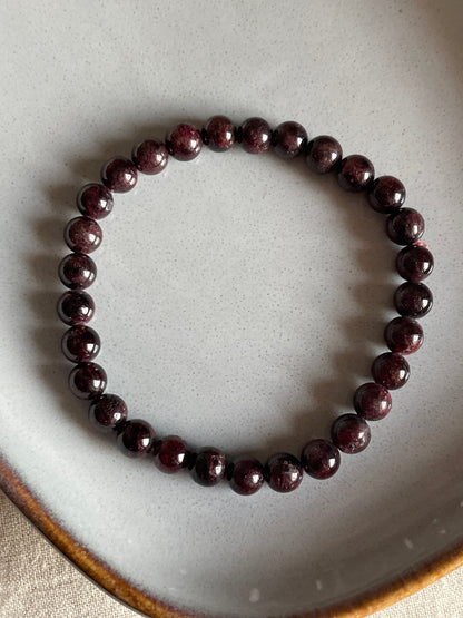 Garnet Bracelet | 6mm | جارنيت