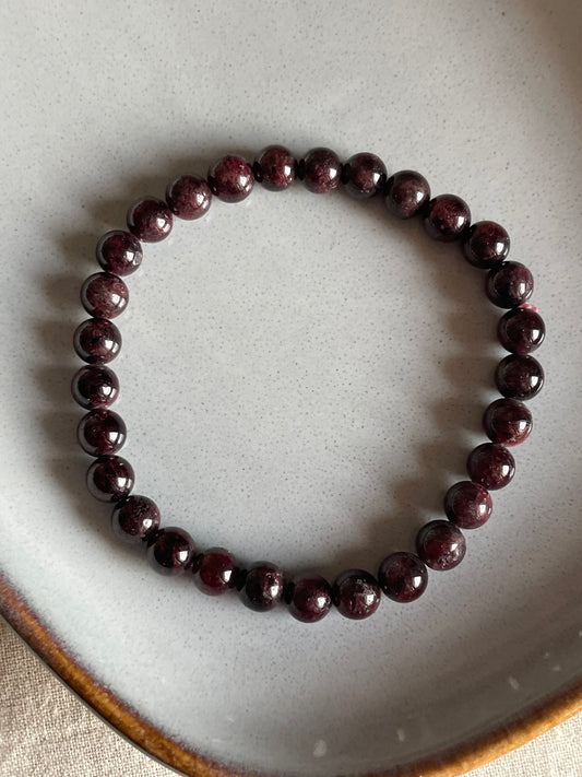 Garnet Bracelet | 6mm | جارنيت