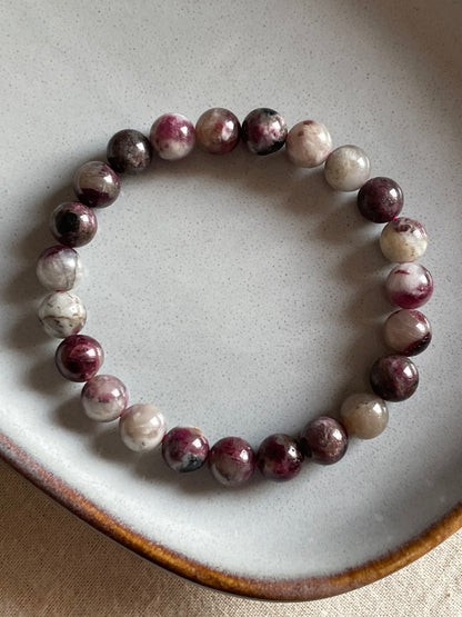 Pink Tourmaline Bracelet | 8mm | تورمالين الوردي