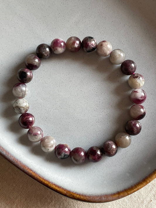 Pink Tourmaline Bracelet | 8mm | تورمالين الوردي