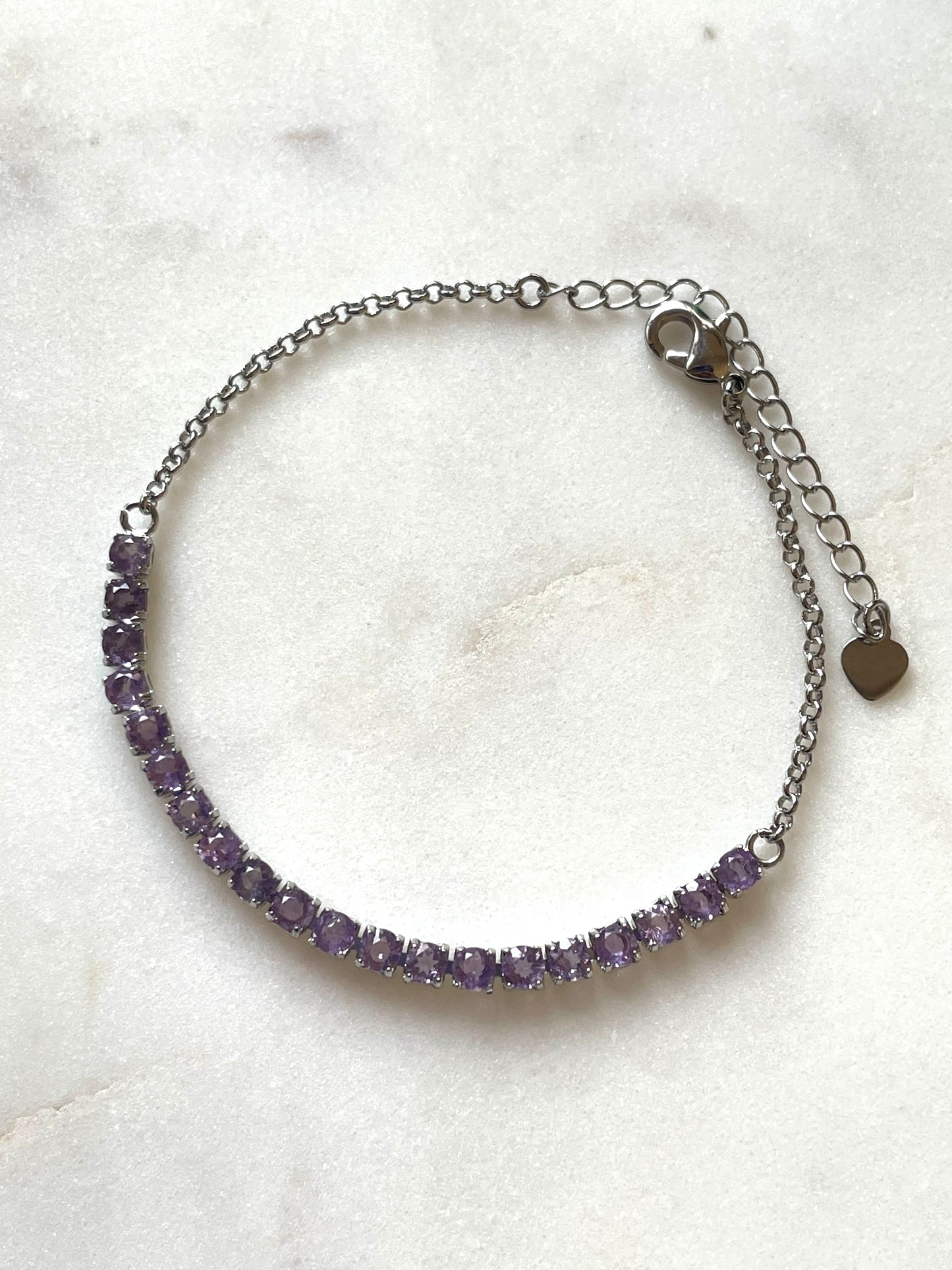 Amethyst Chain Bracelet | الاماثيست - الجمشت