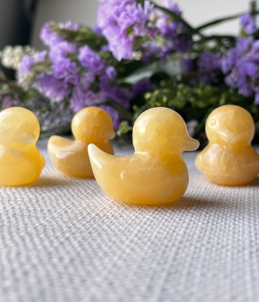 Mini Orange Calcite Duck | كالسيت البرتقالي