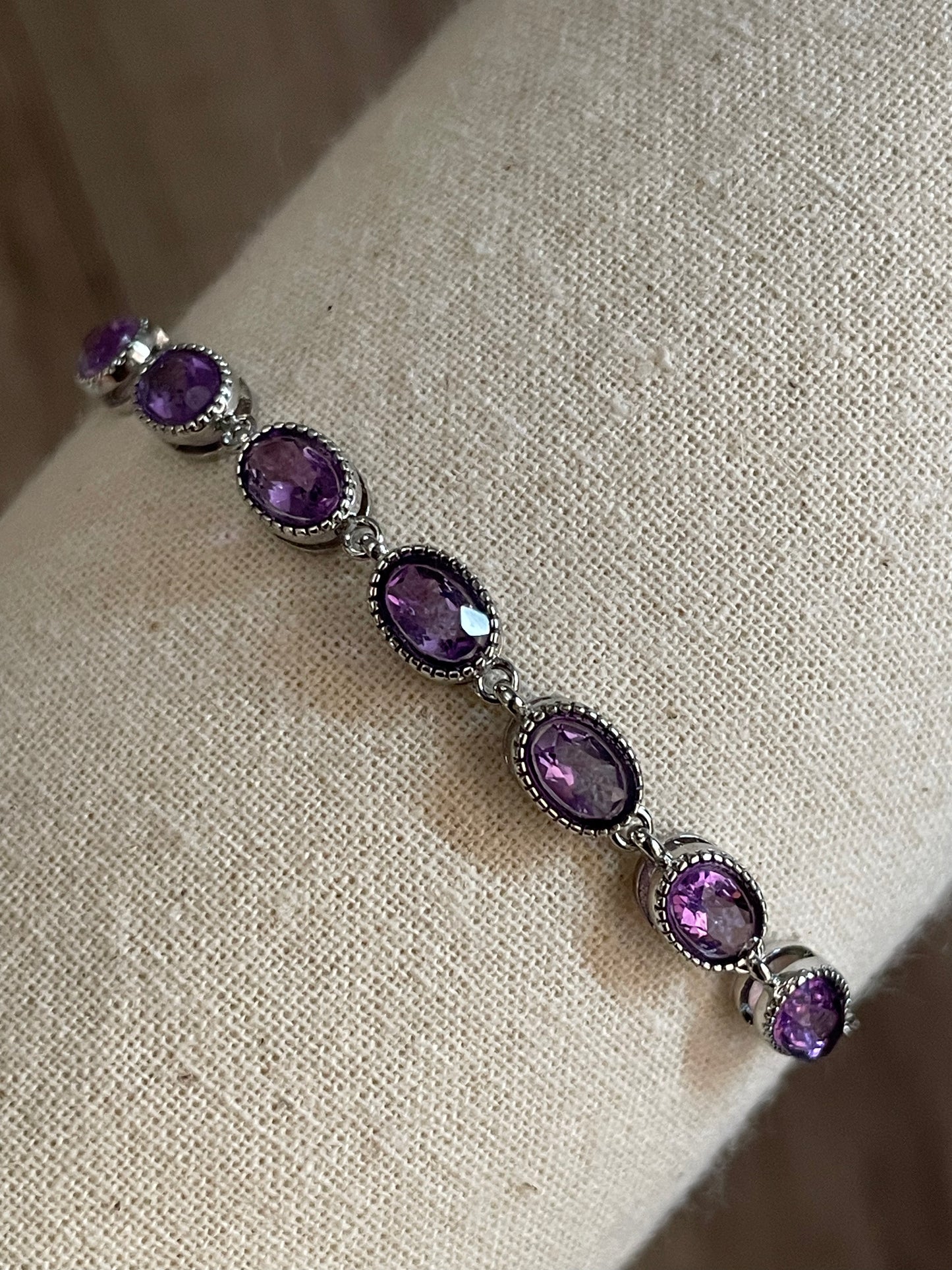 Amethyst Chain Bracelet | الاماثيست - الجمشت
