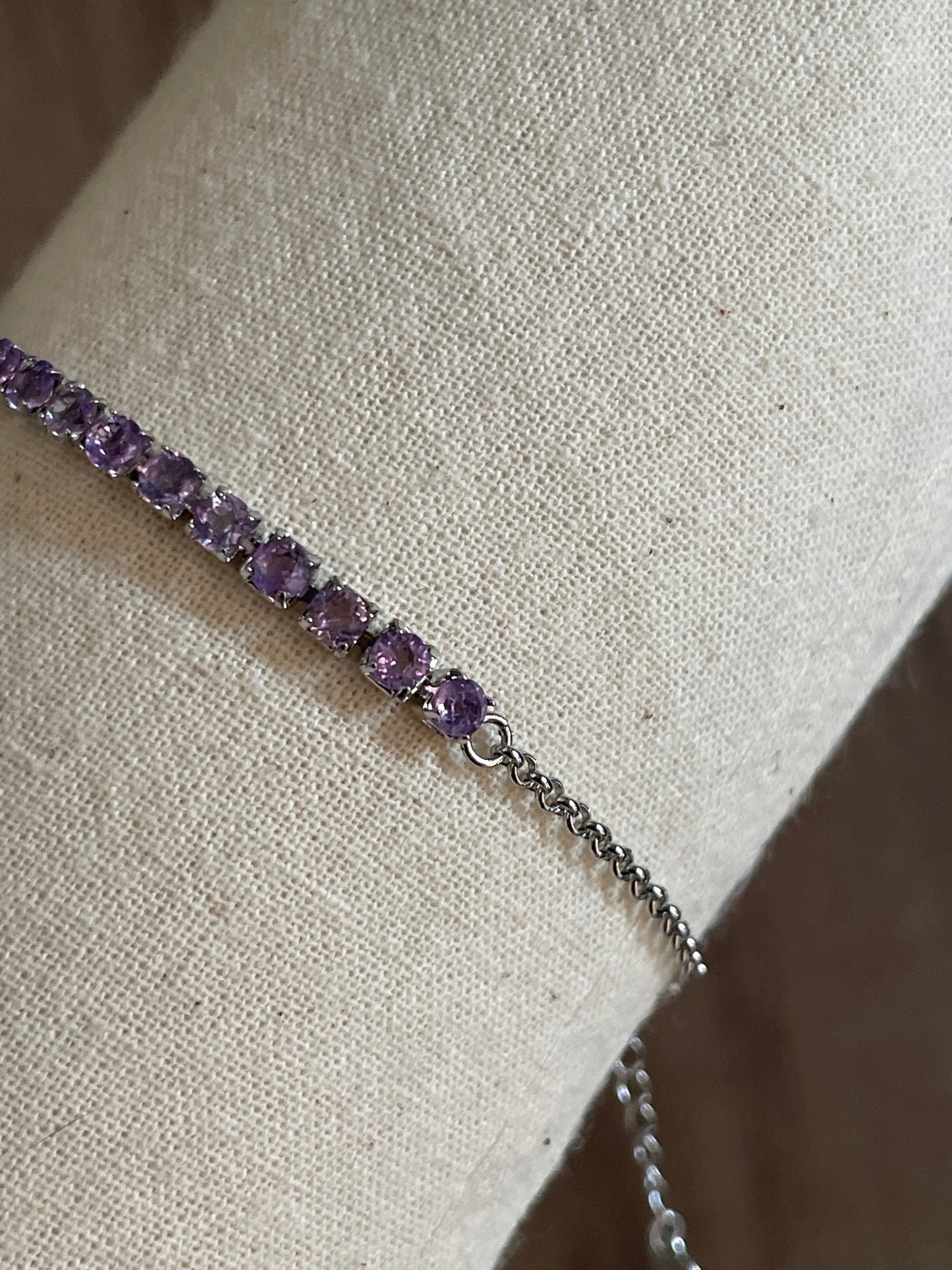 Amethyst Chain Bracelet | الاماثيست - الجمشت