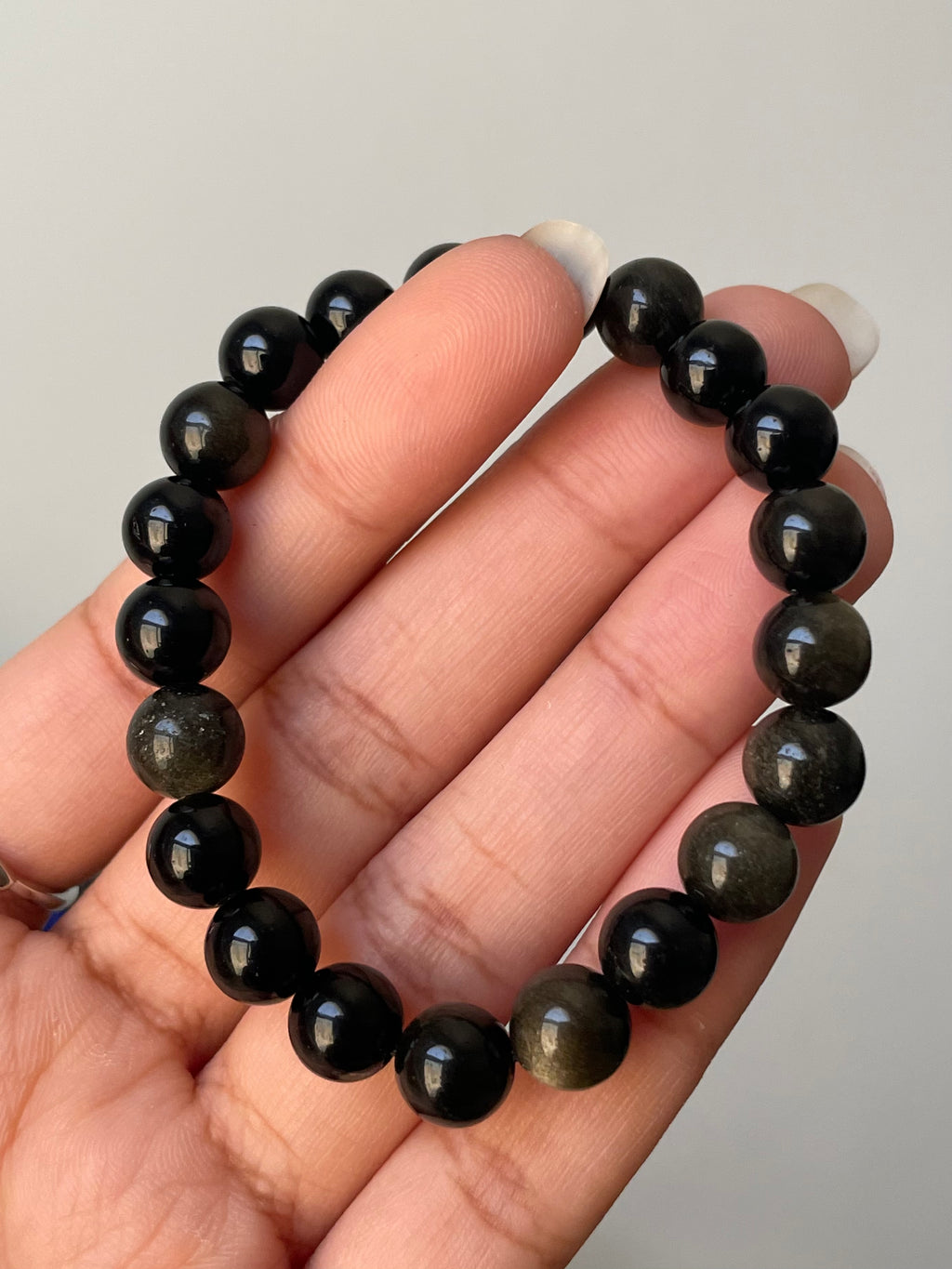 Golden Sheen Obsidian Bracelet | 8mm | السبج الذهبي