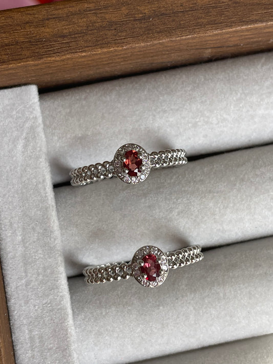 Garnet Ring | Adjustable | جارنيت