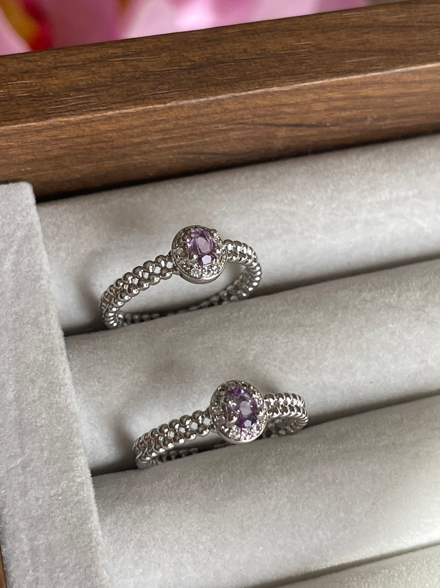 Amethyst Ring | Adjustable | خاتم حجر الجمشت