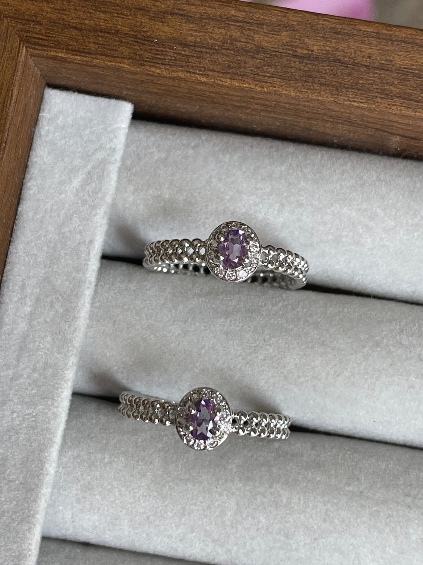 Amethyst Ring | Adjustable | خاتم حجر الجمشت