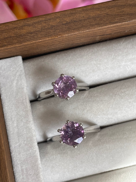 Amethyst Ring | Adjustable | خاتم حجر الجمشت