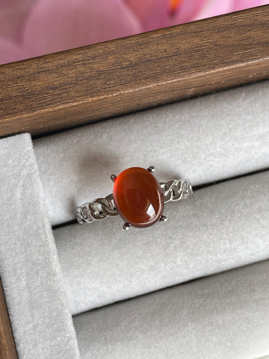 Garnet Ring | Adjustable | جارنيت