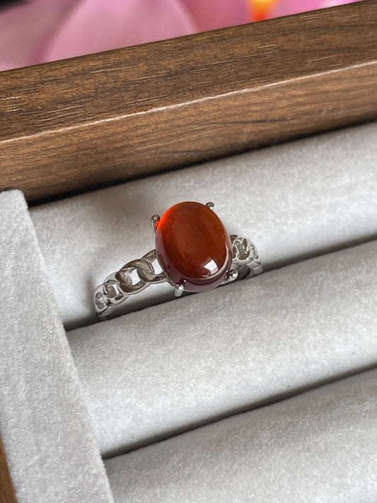 Garnet Ring | Adjustable | جارنيت
