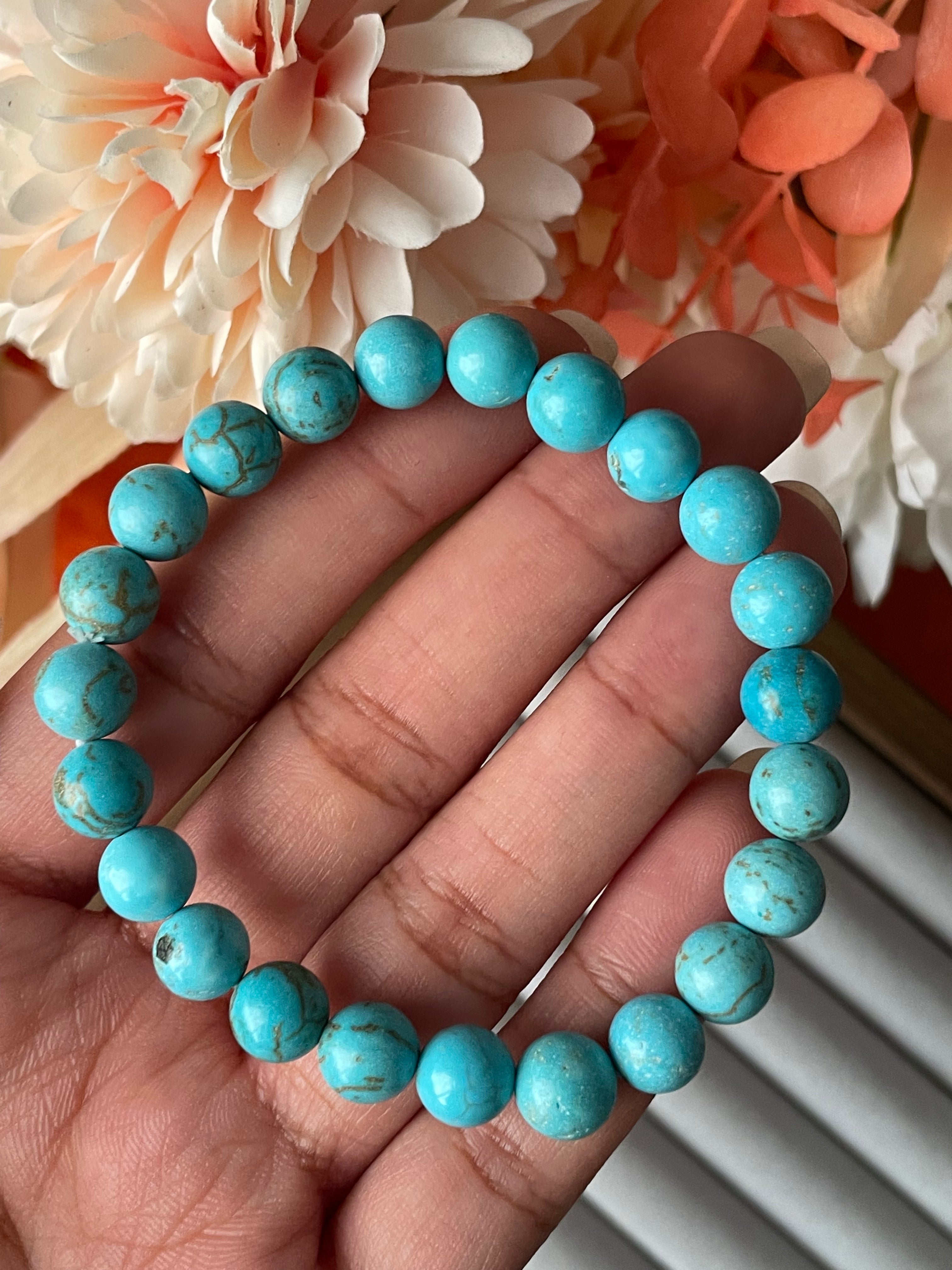 Iranian Turquoise Bracelet | 8mm | الفيروز الايراني
