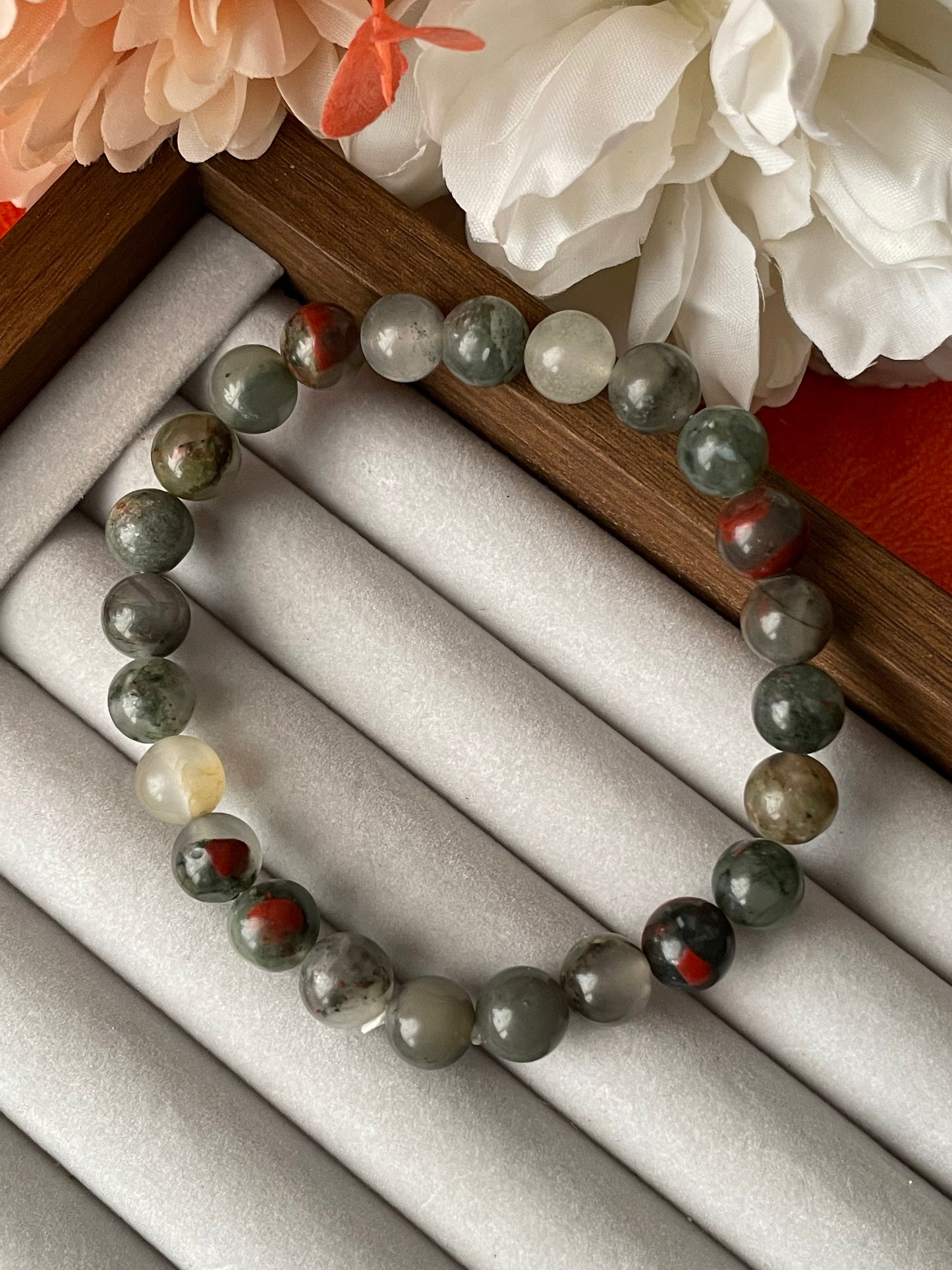 Bloodstone Bracelet | 8mm | حجر الدم
