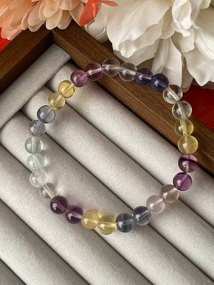 Rainbow Fluorite | High Quality 7mm Bracelet | فلوريت