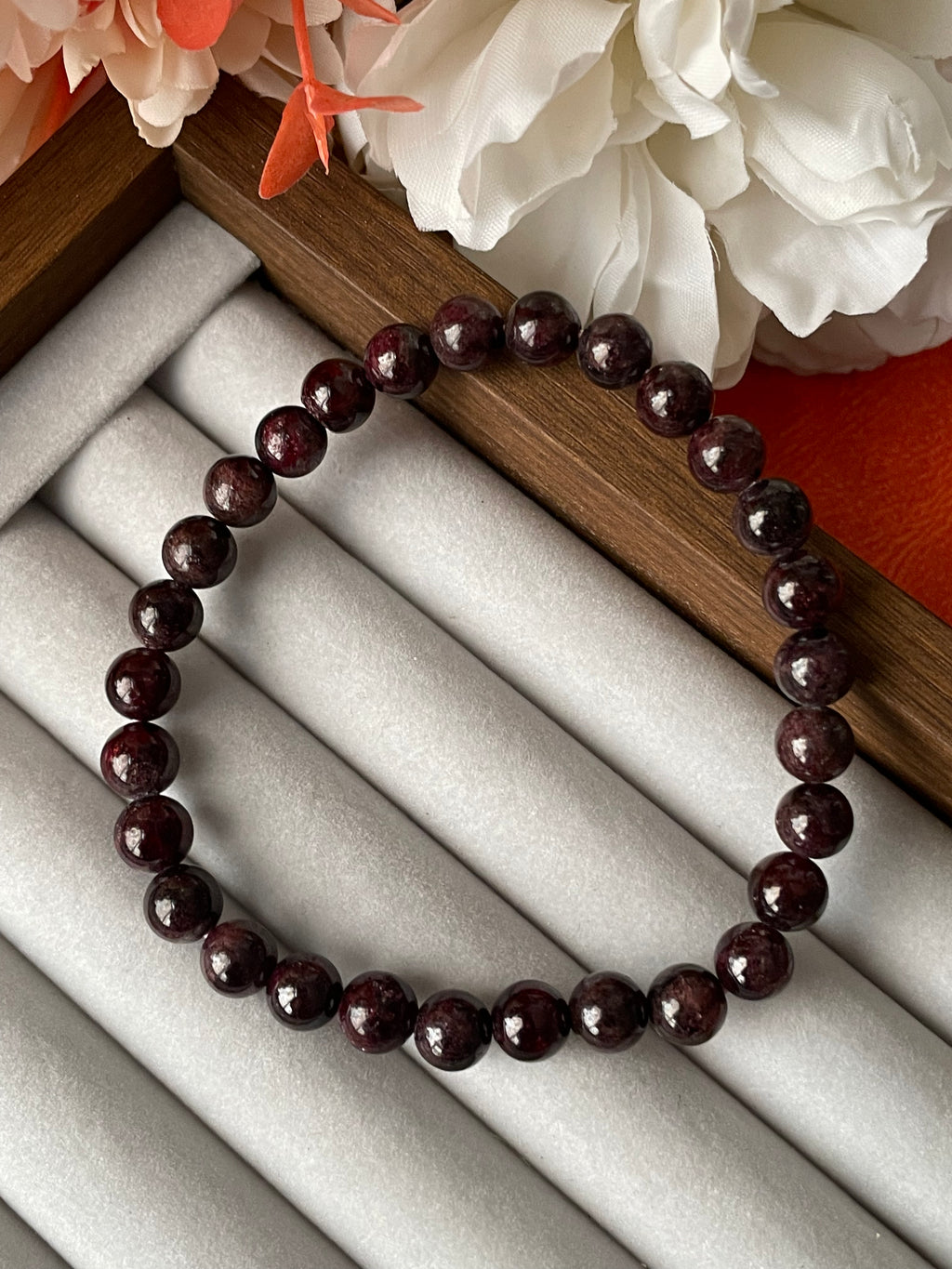 Garnet Bracelet | 6mm | جارنيت