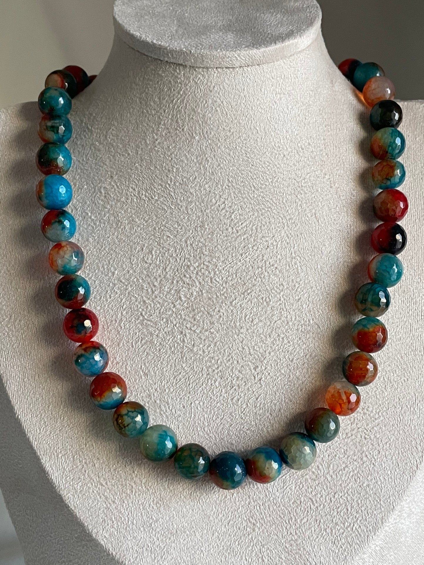Agate Beaded Necklace