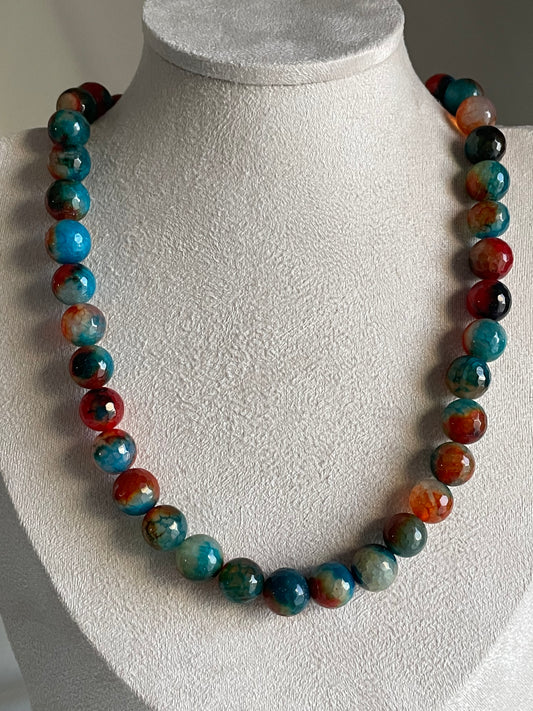 Agate Beaded Necklace