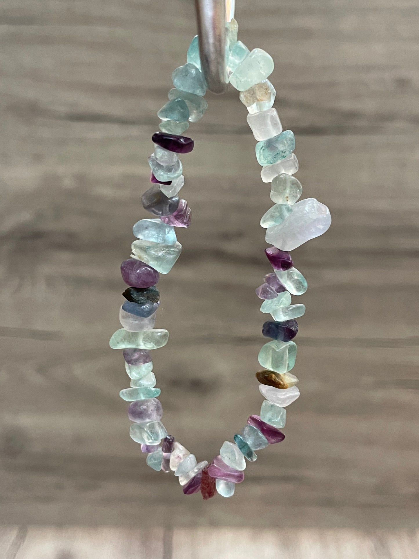 Rainbow Fluorite Chip Bracelet | فلوريت