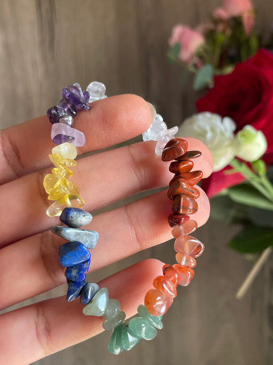 7 Chakra Chip Bracelet | اساور الشاكرات