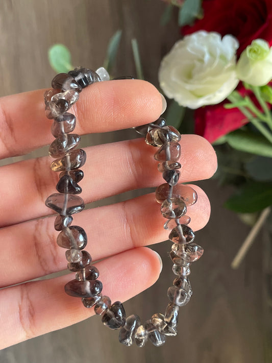 Smoky Quartz Chip Bracelet | سموكي كوارتز