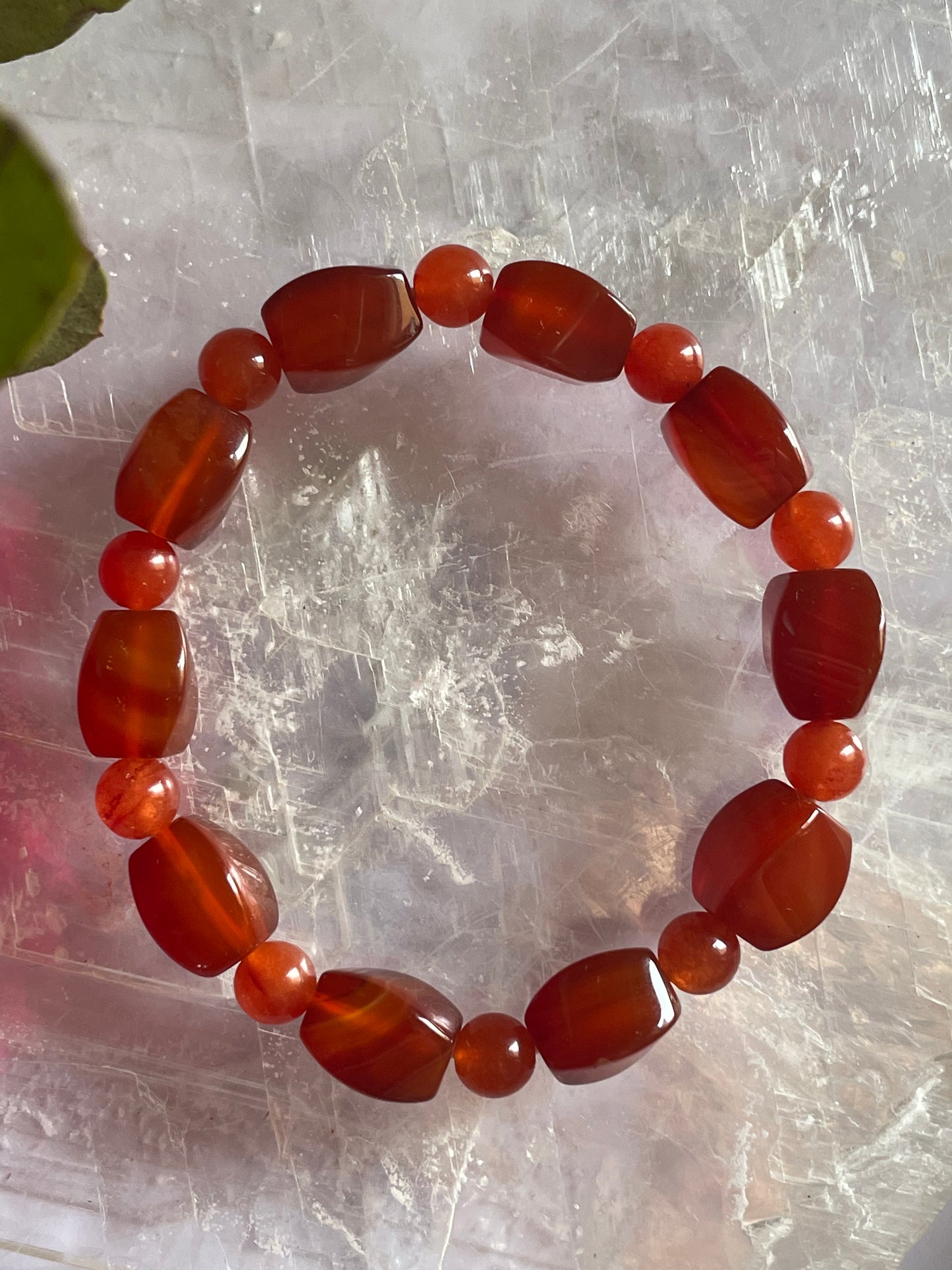 Red Carnelian Bracelet |   كارنيليان الاحمر - العقيق الاحمر