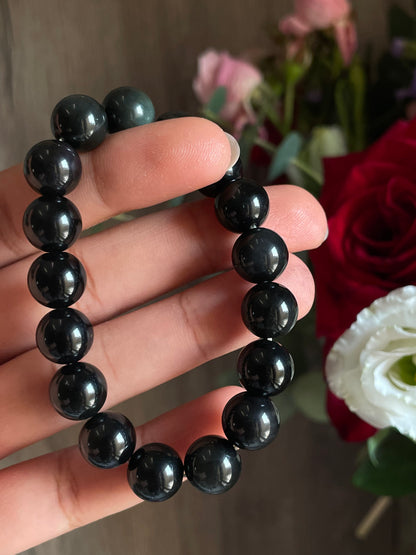 Golden Sheen Obsidian Bracelet | 9mm | السبج الذهبي