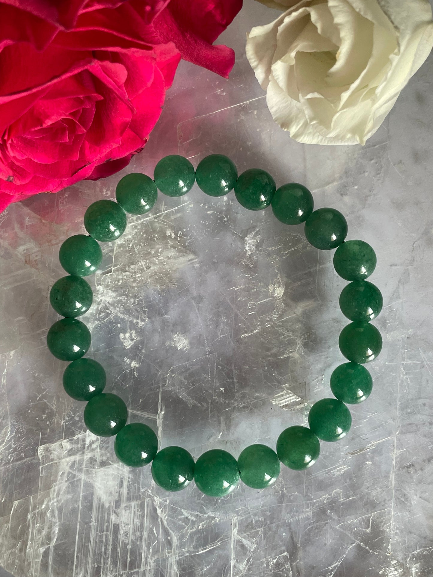 Green aventurine Bracelet | 8mm | الافنتورين الاخضر