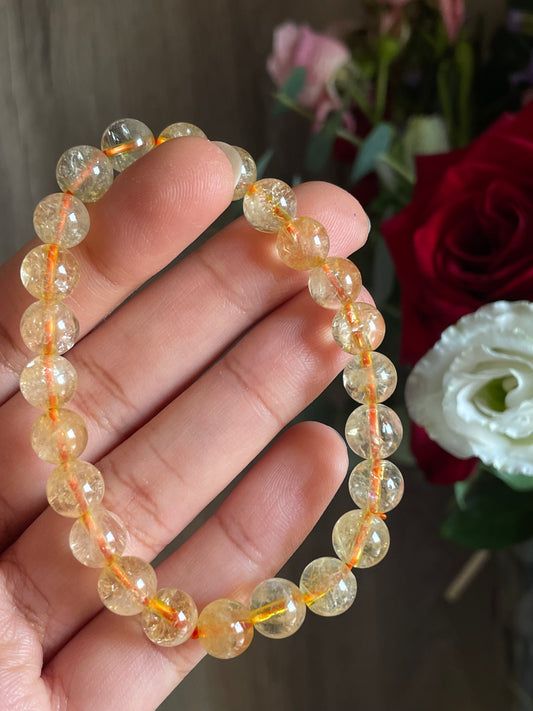 Citrine Bracelet | 8mm | سيترين