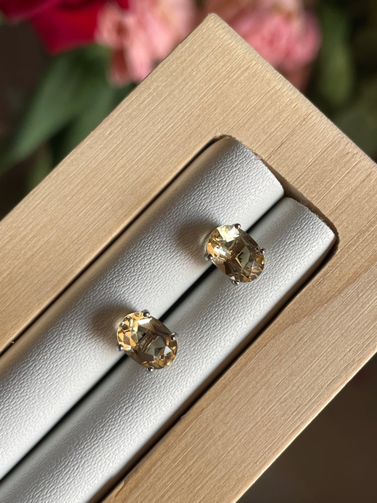 Citrine Stud Earring | سيترين