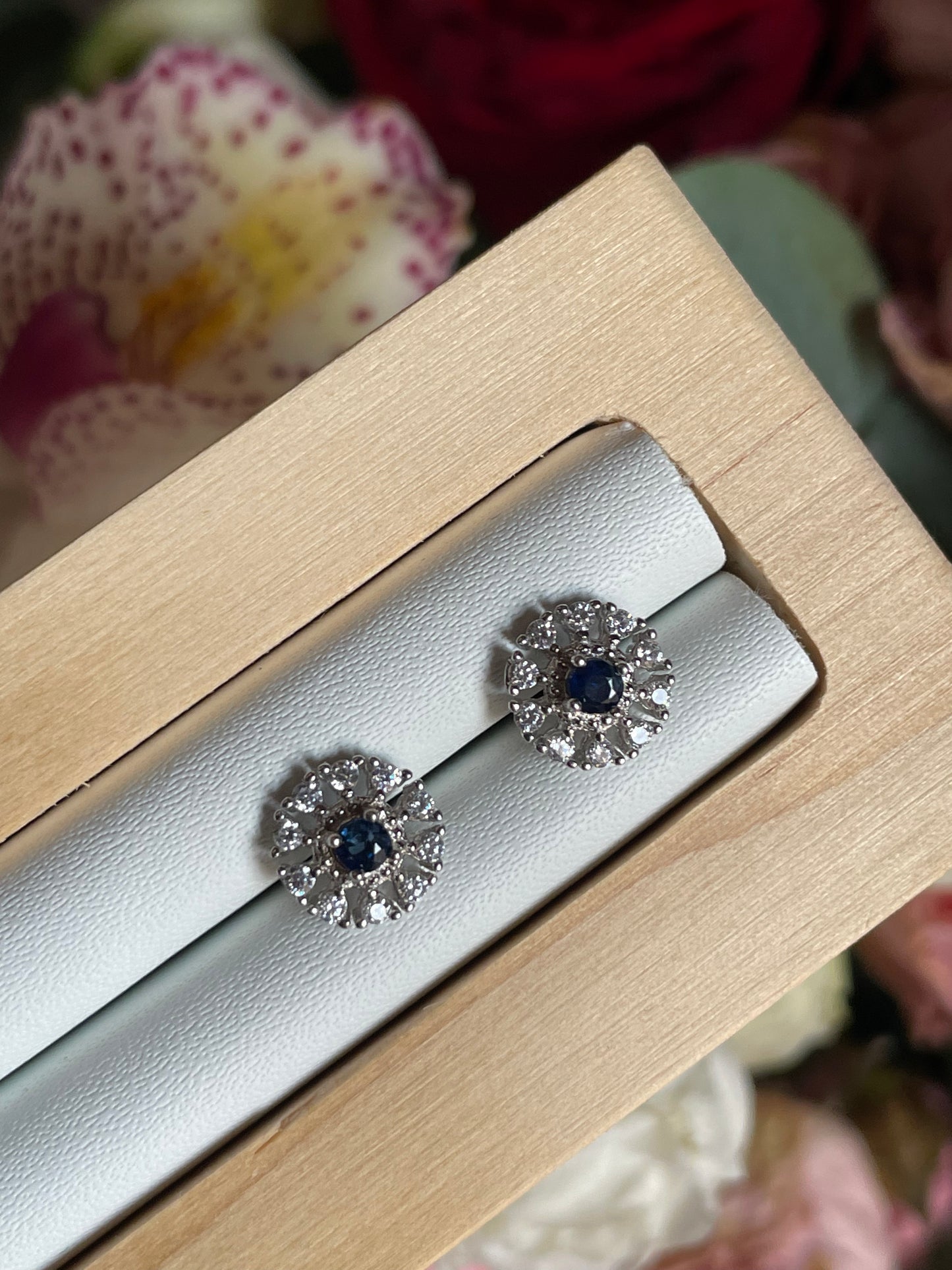 Sapphire Stud Earring | زفير