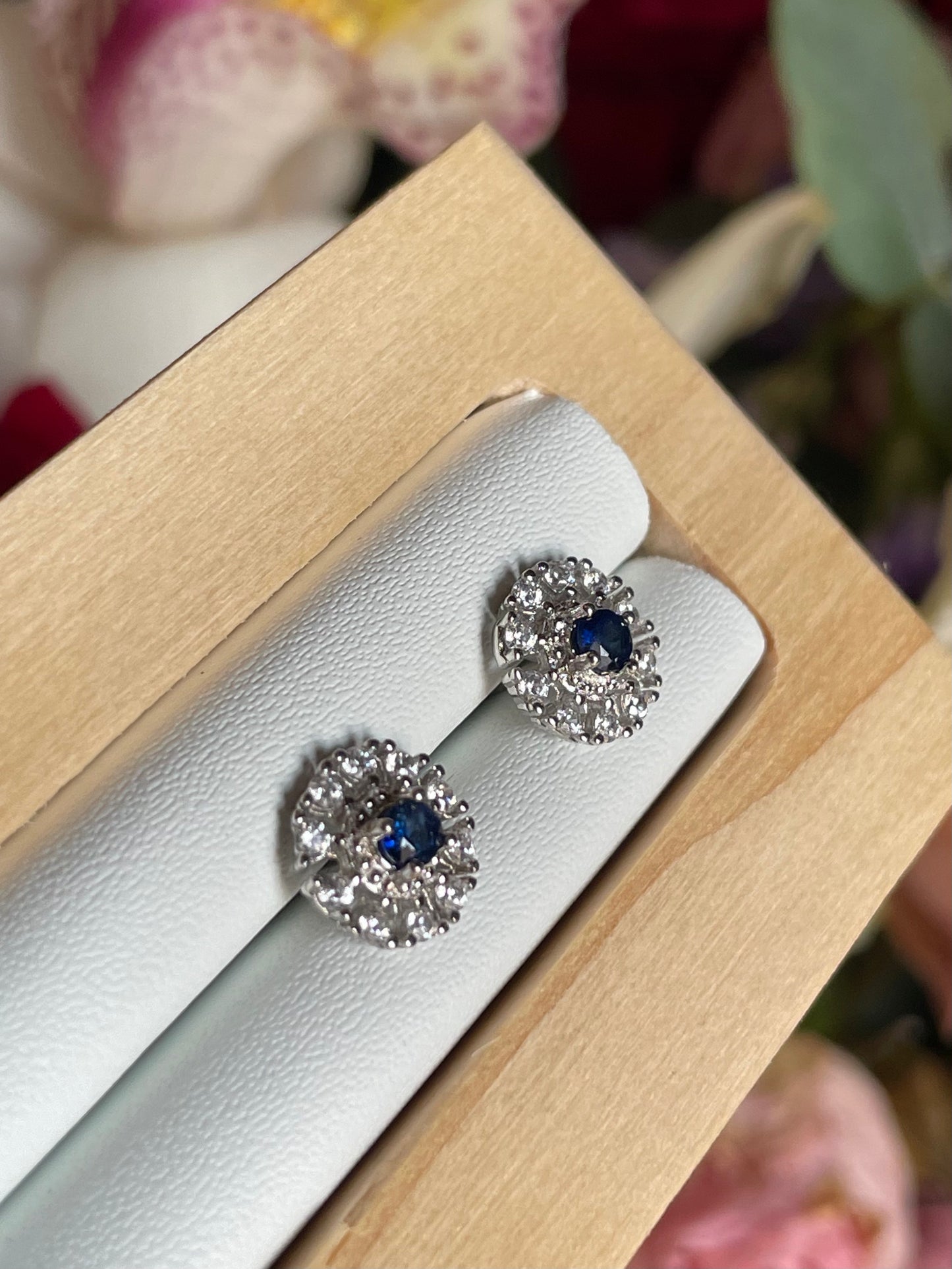 Sapphire Stud Earring | زفير